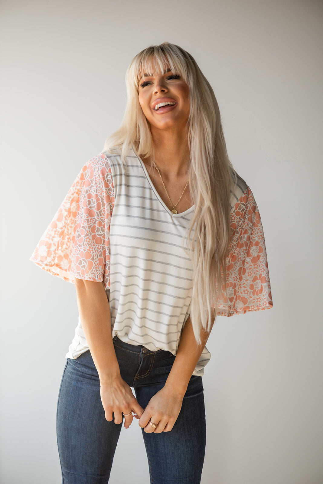 On My Mind Ruffle Flutter Top