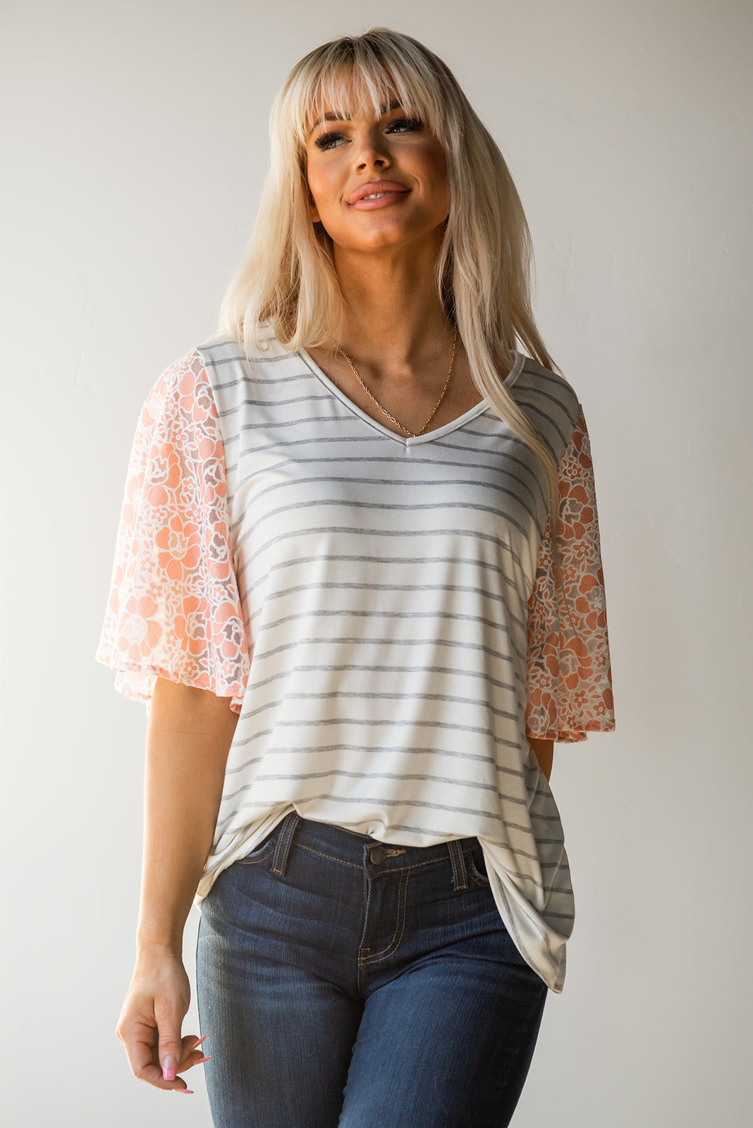 On My Mind Ruffle Flutter Top