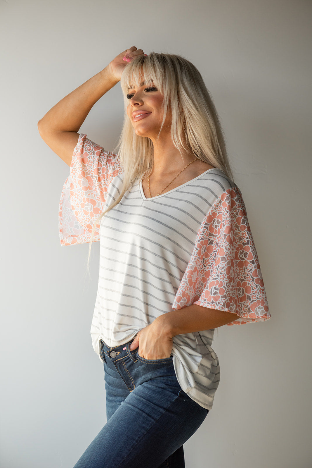 On My Mind Ruffle Flutter Top