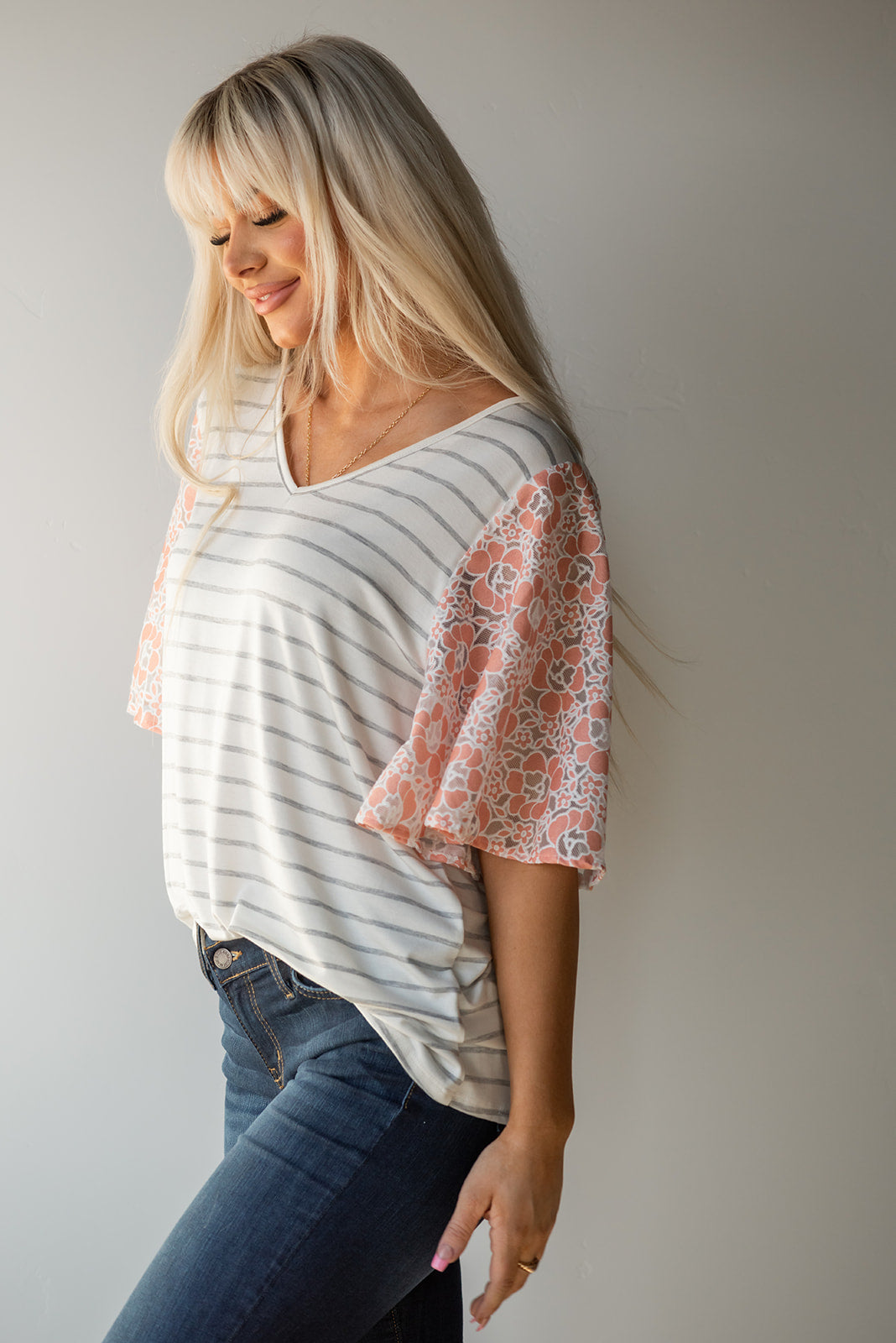 On My Mind Ruffle Flutter Top