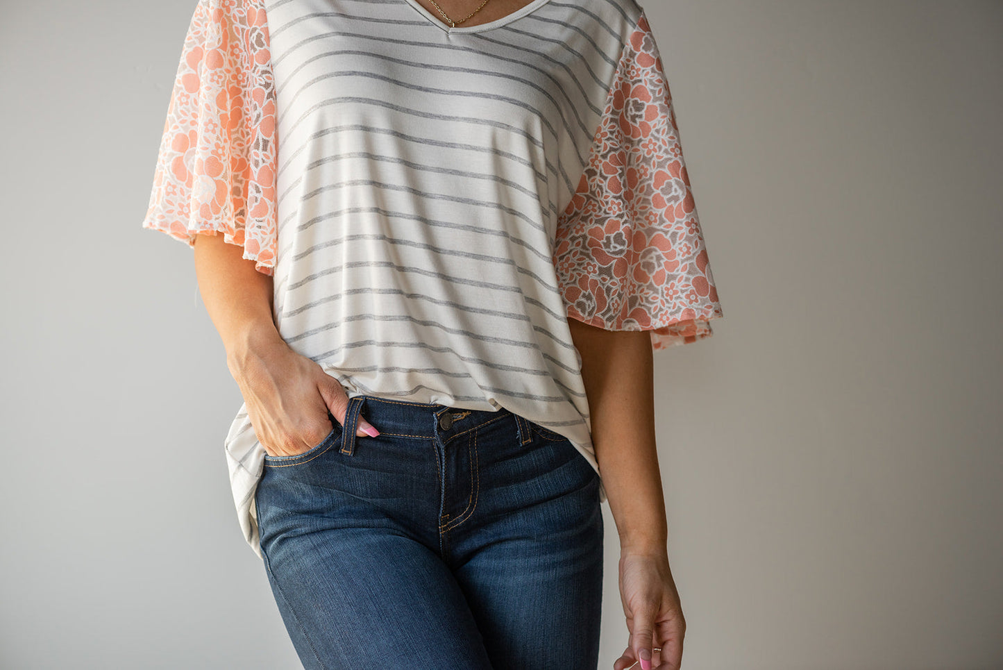 On My Mind Ruffle Flutter Top