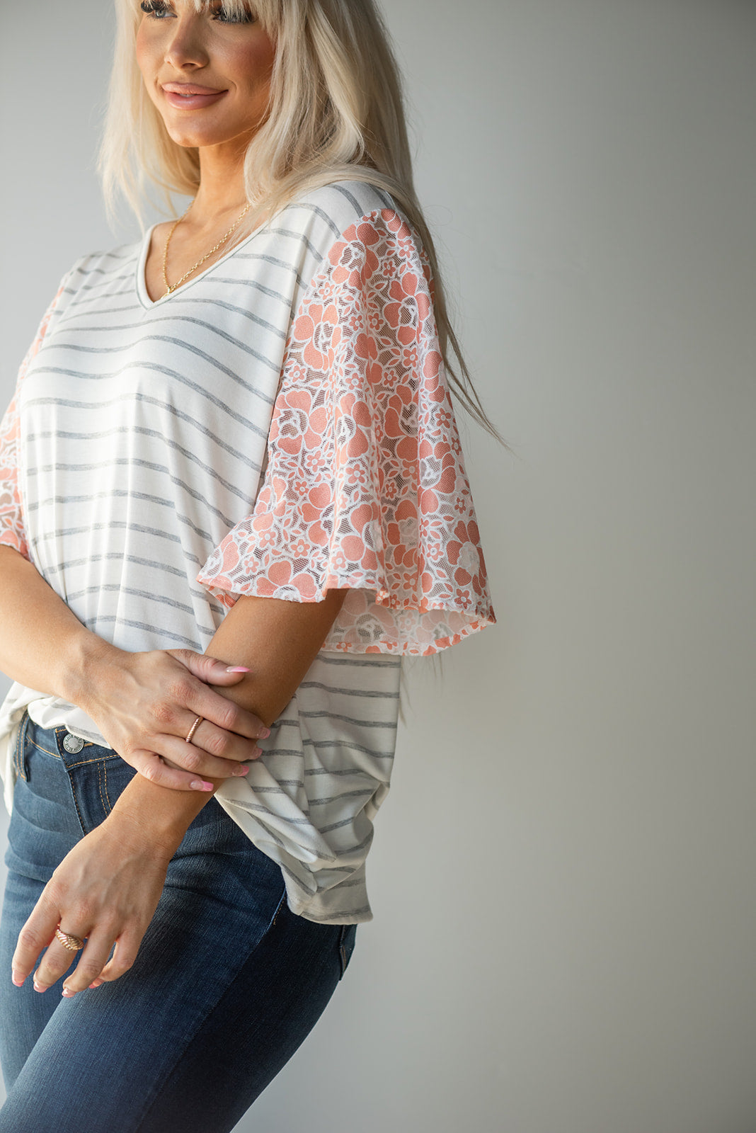 On My Mind Ruffle Flutter Top