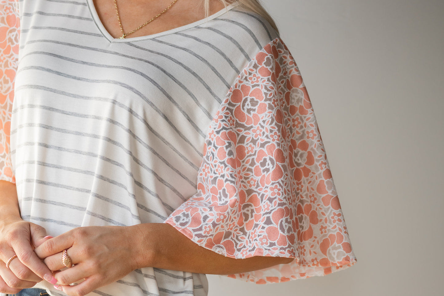 On My Mind Ruffle Flutter Top