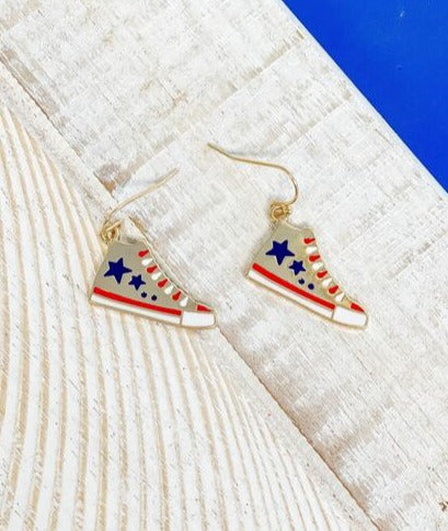 PREORDER: Americana Sneaker Dangle Earrings