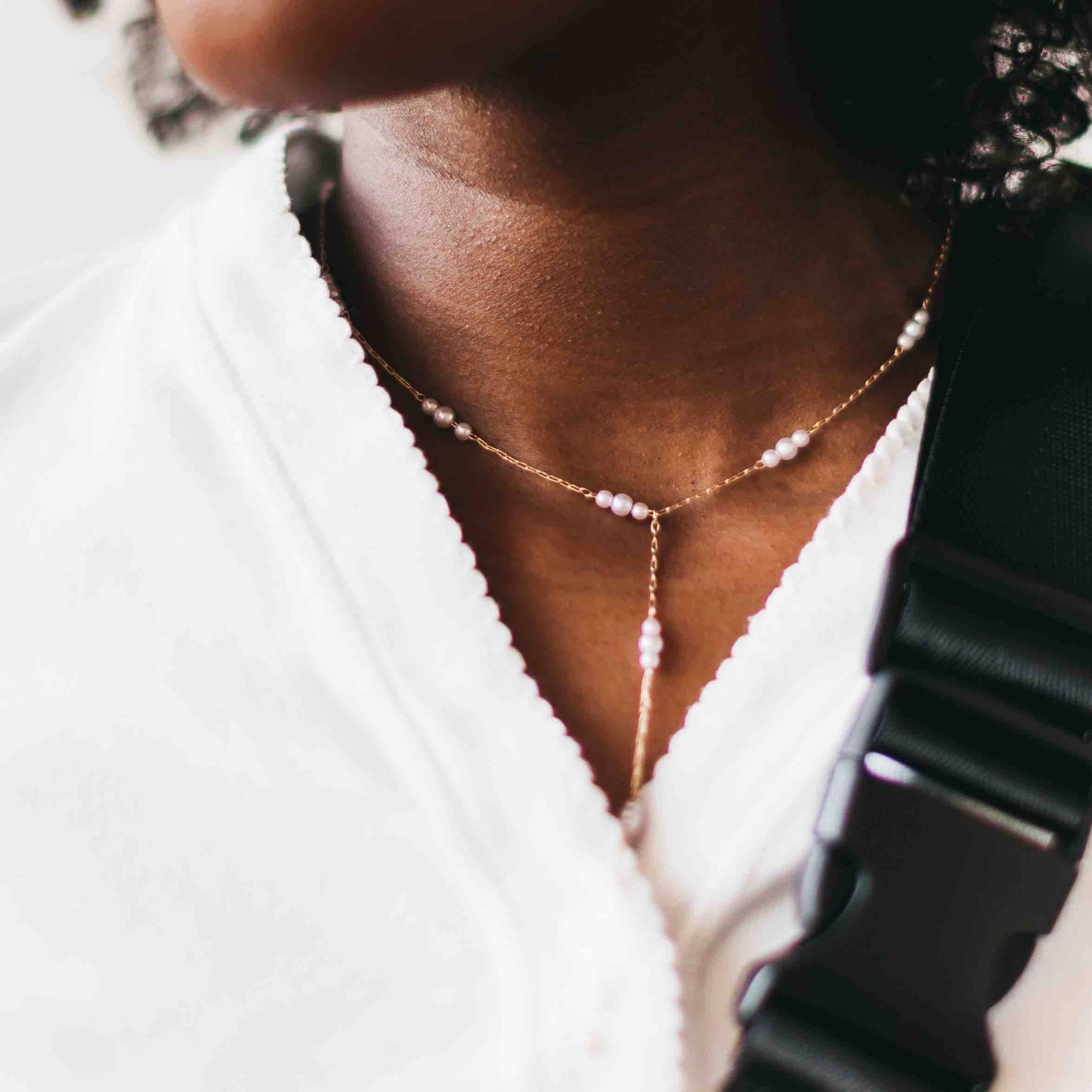 Pearly Satisfaction Y Drop Necklace - Preorder