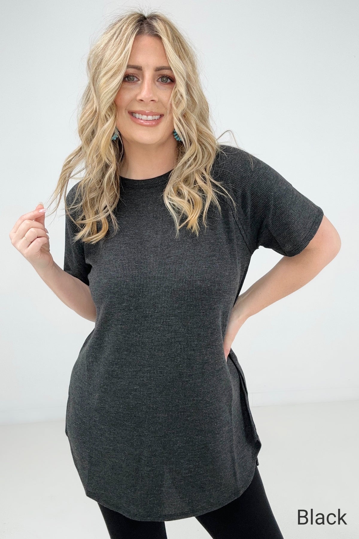 Baby Waffle Short Sleeve Top