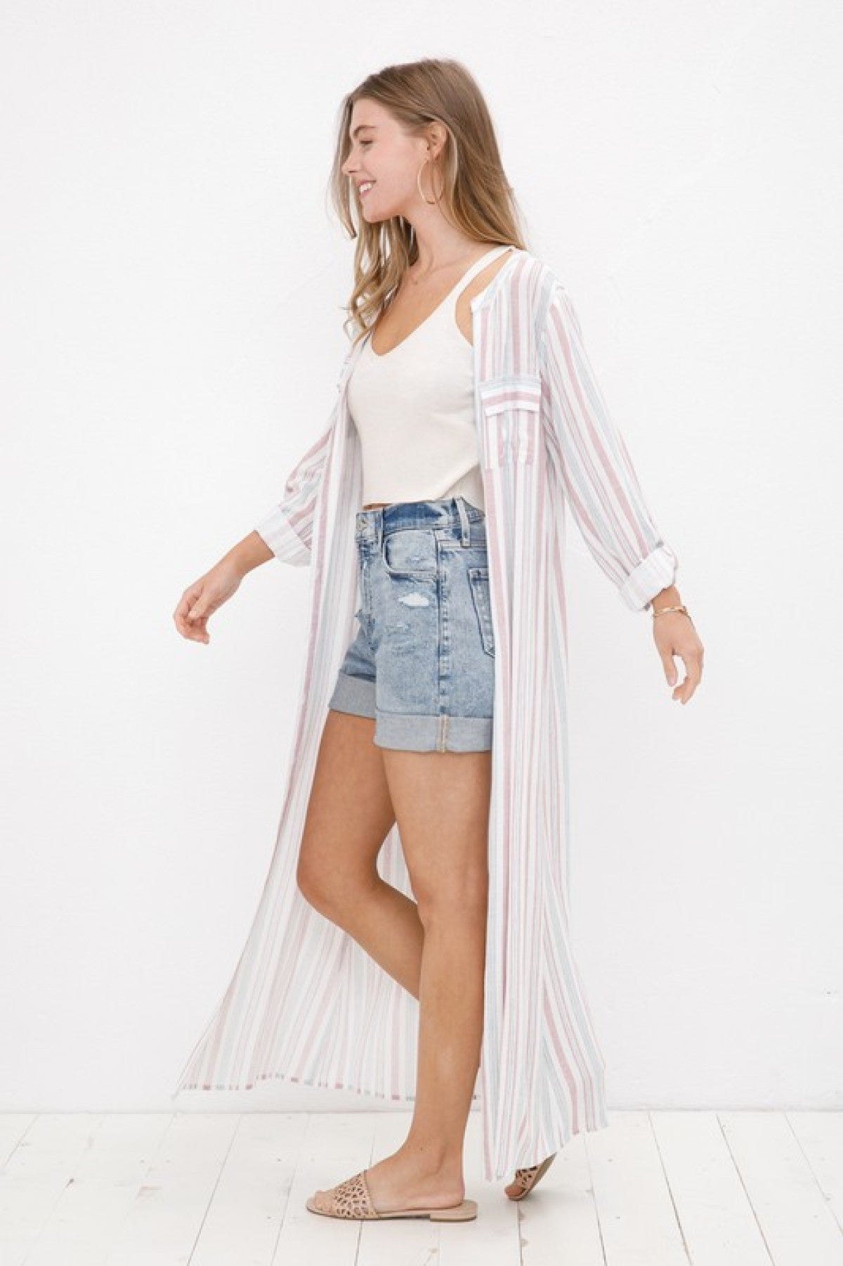 Wind in my hair Button Down Maxi Dress