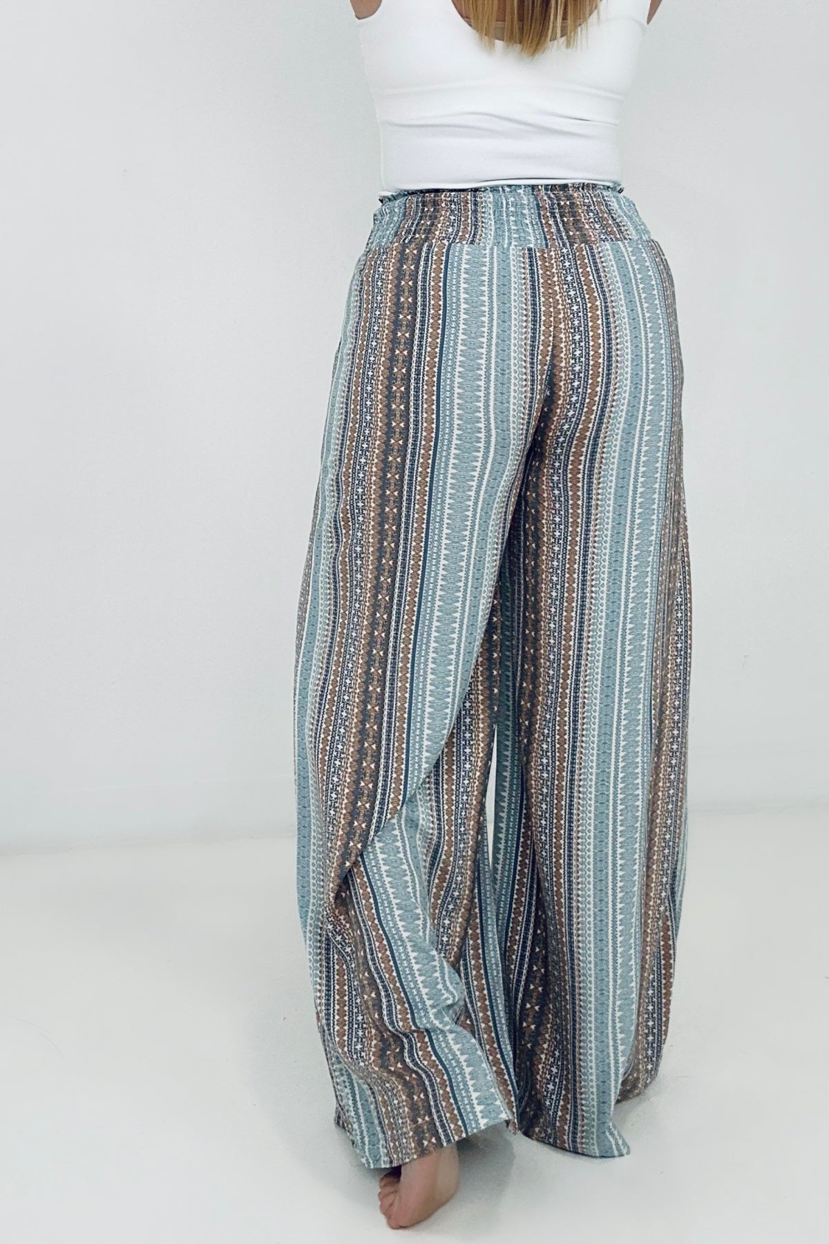 It's A Vibe Smocked Palazzo Pants