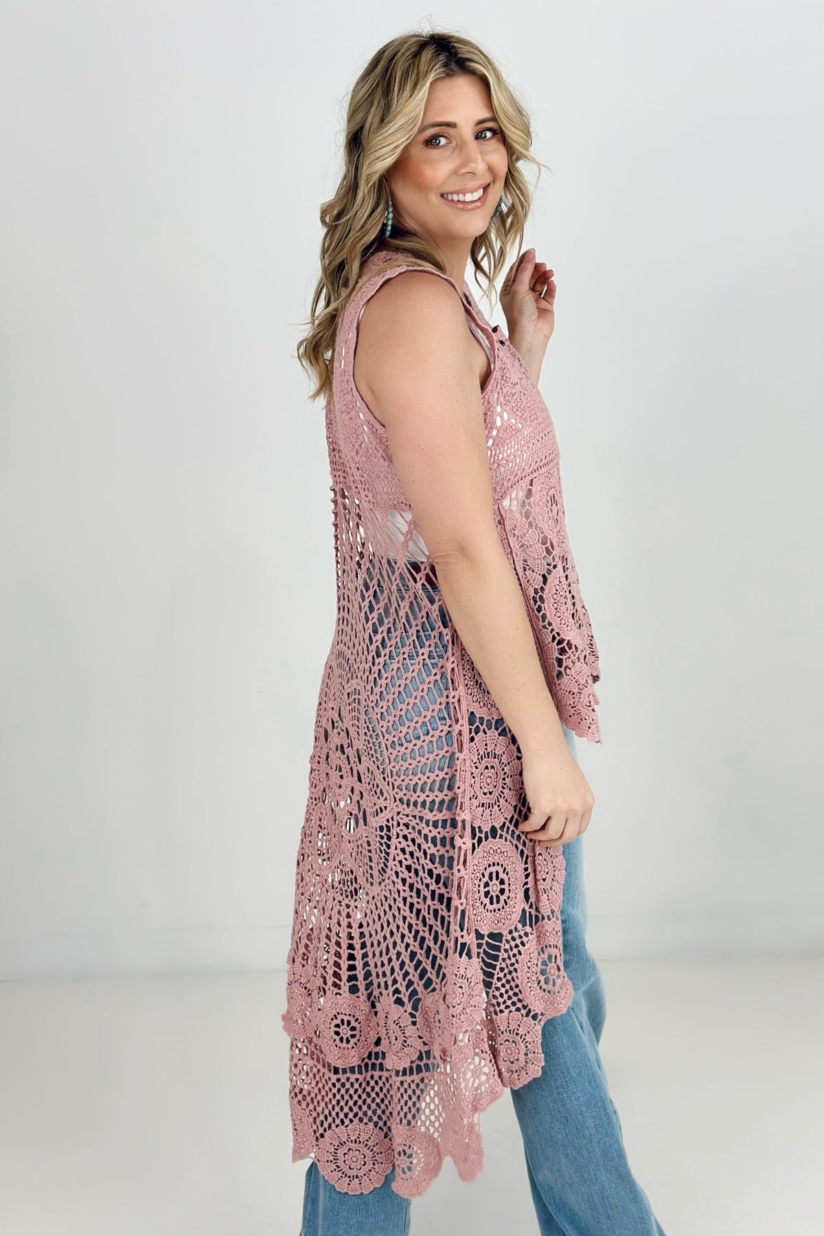 Vintage Crochet Sleeveless Top - Multiple colors