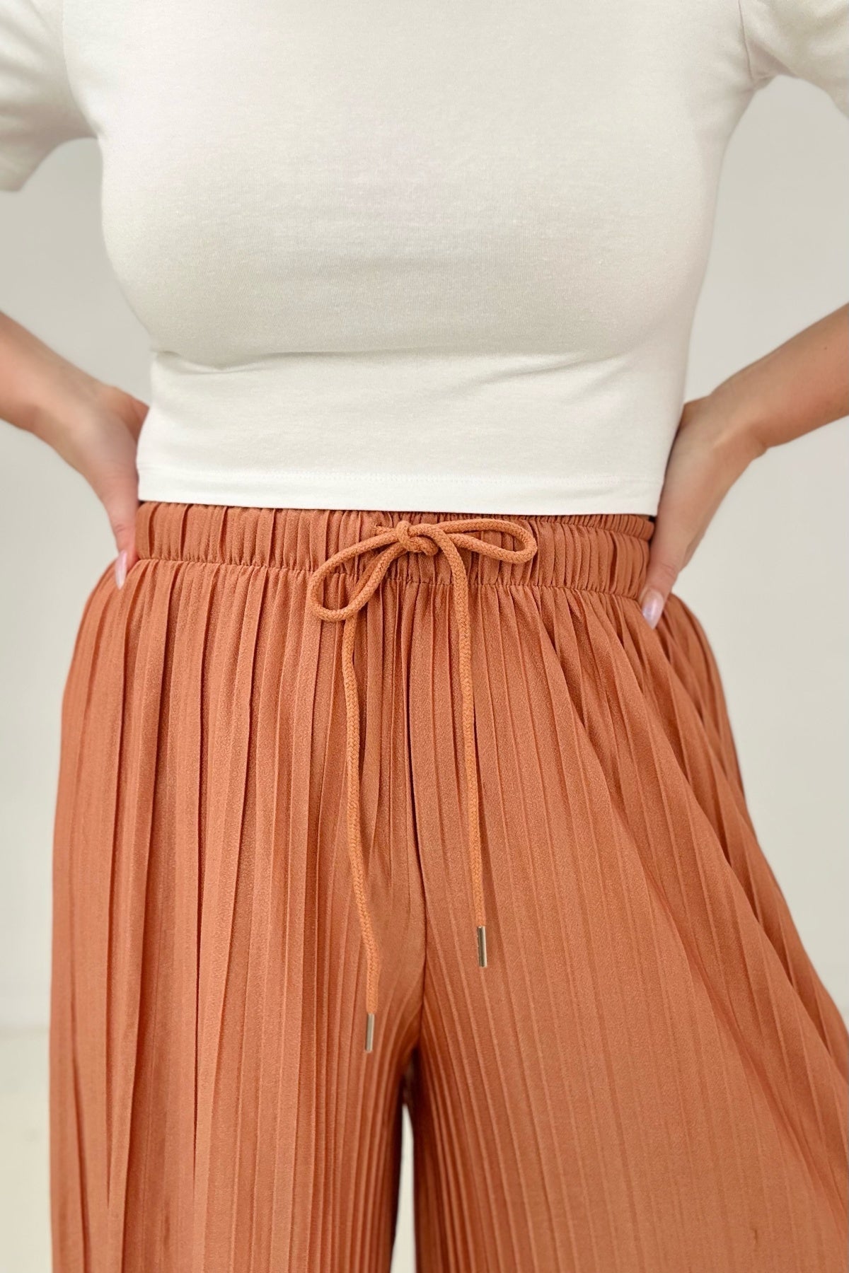 Anywhere You Are Pleated Wide Leg Pants - Multiple Colors