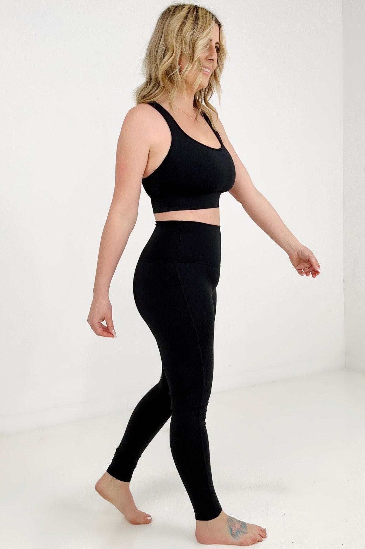 Athletic Racerback Tank Top & Leggings Set