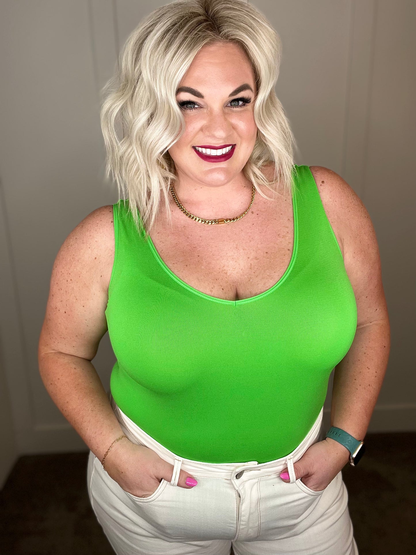 The Basics Bodysuit in Green