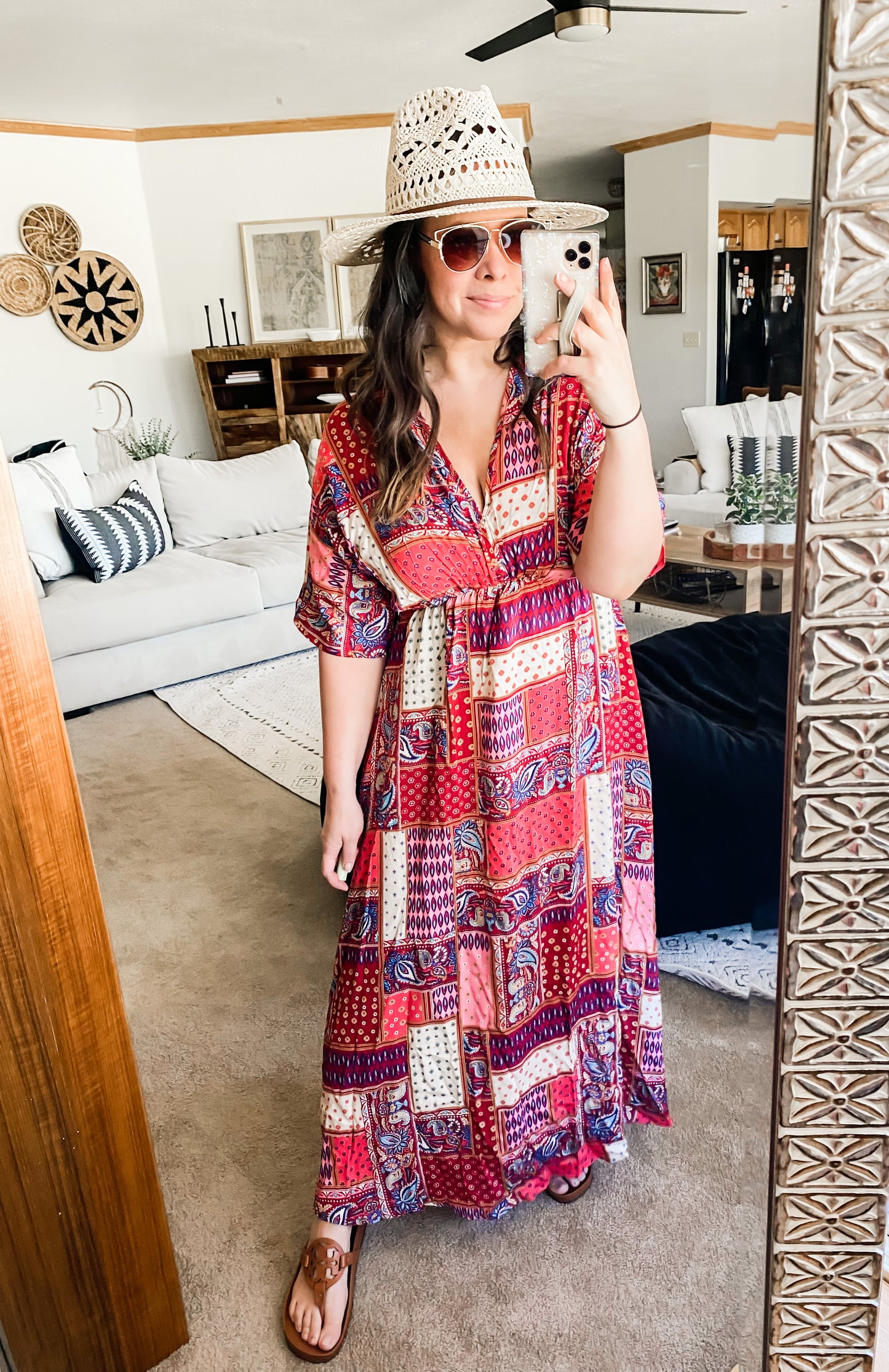 Paisley Patchwork Maxi Dress