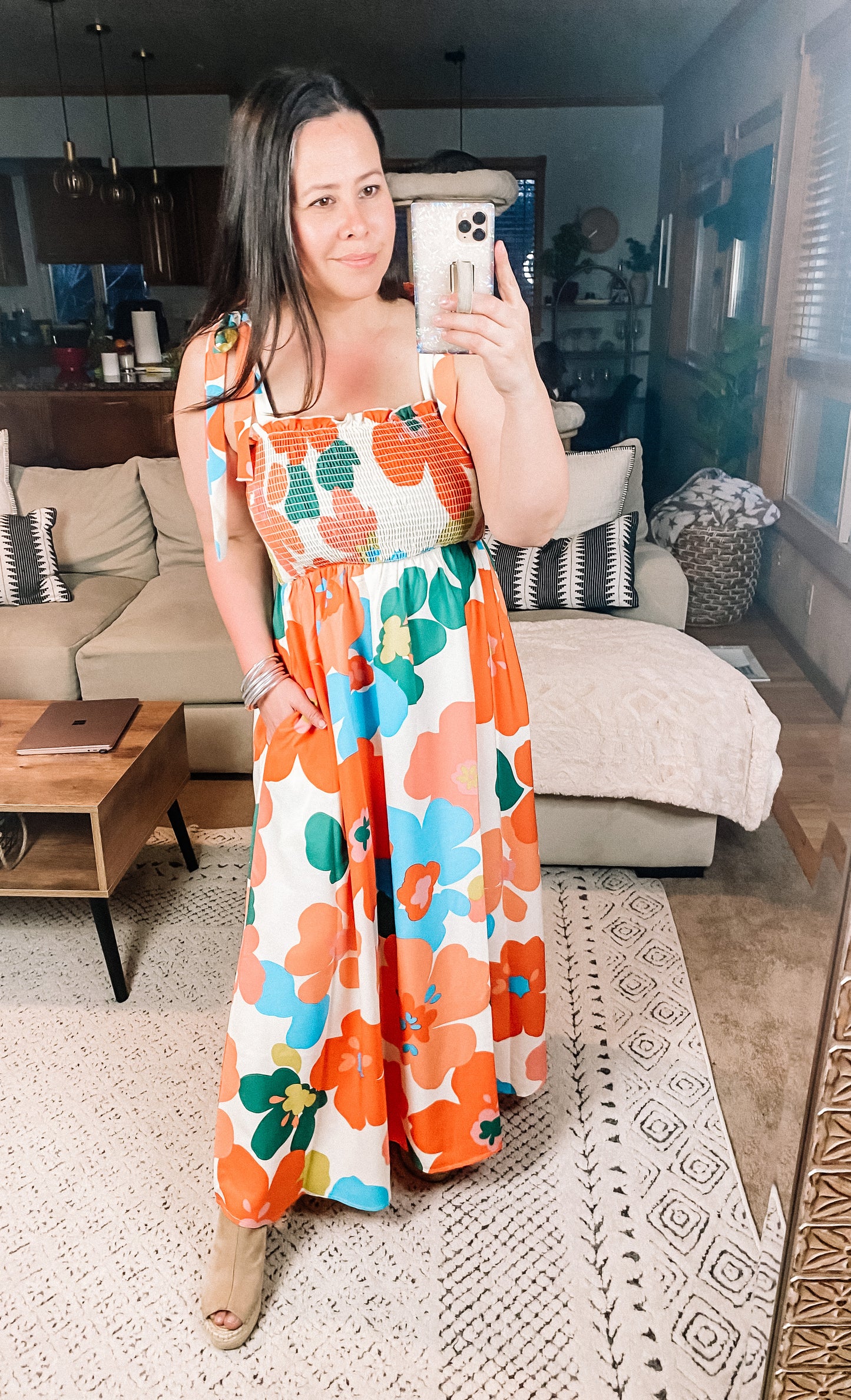 Forget Me Not Floral Maxi Dress
