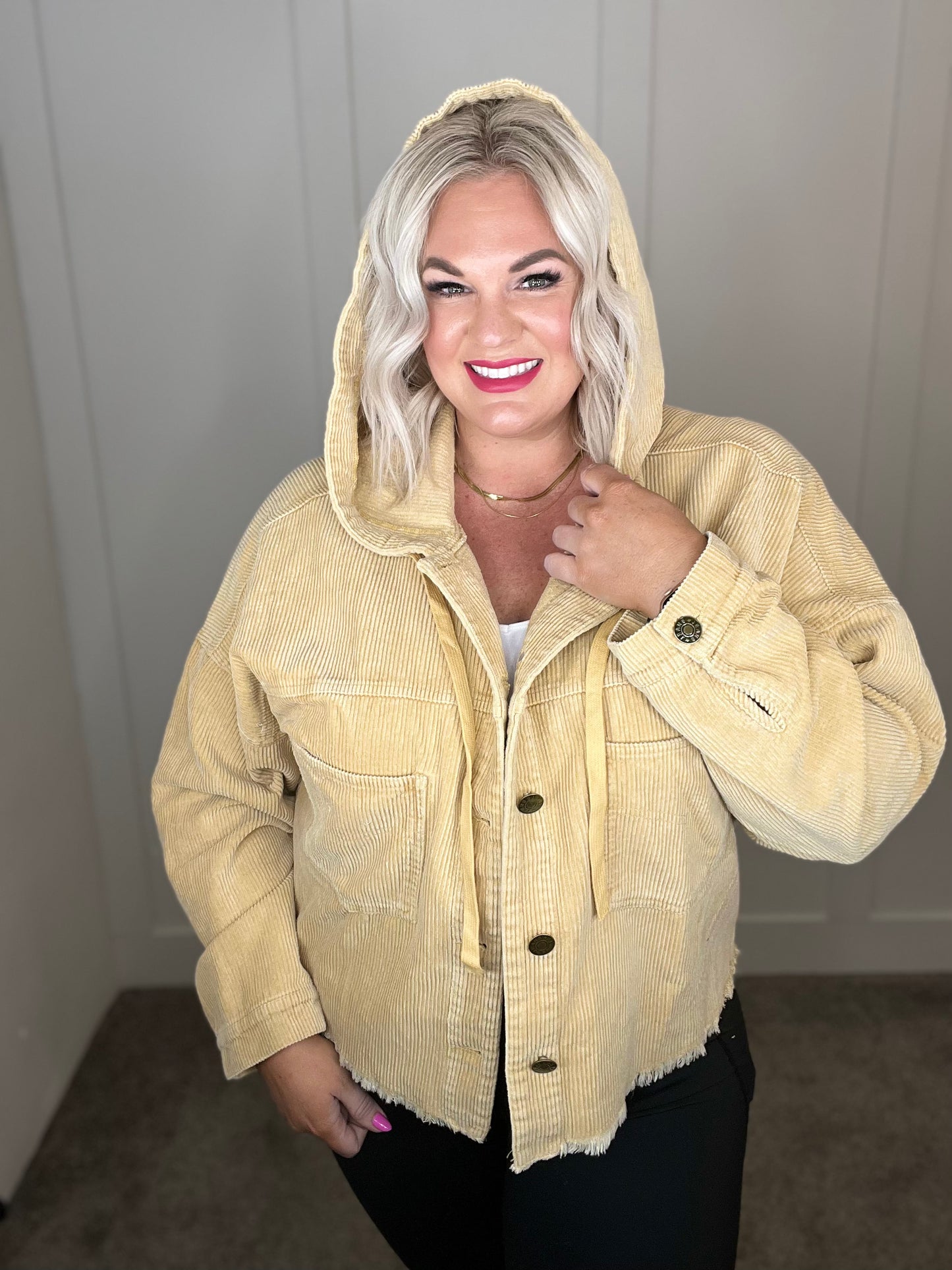 Give Me More Corduroy Jacket in Honey