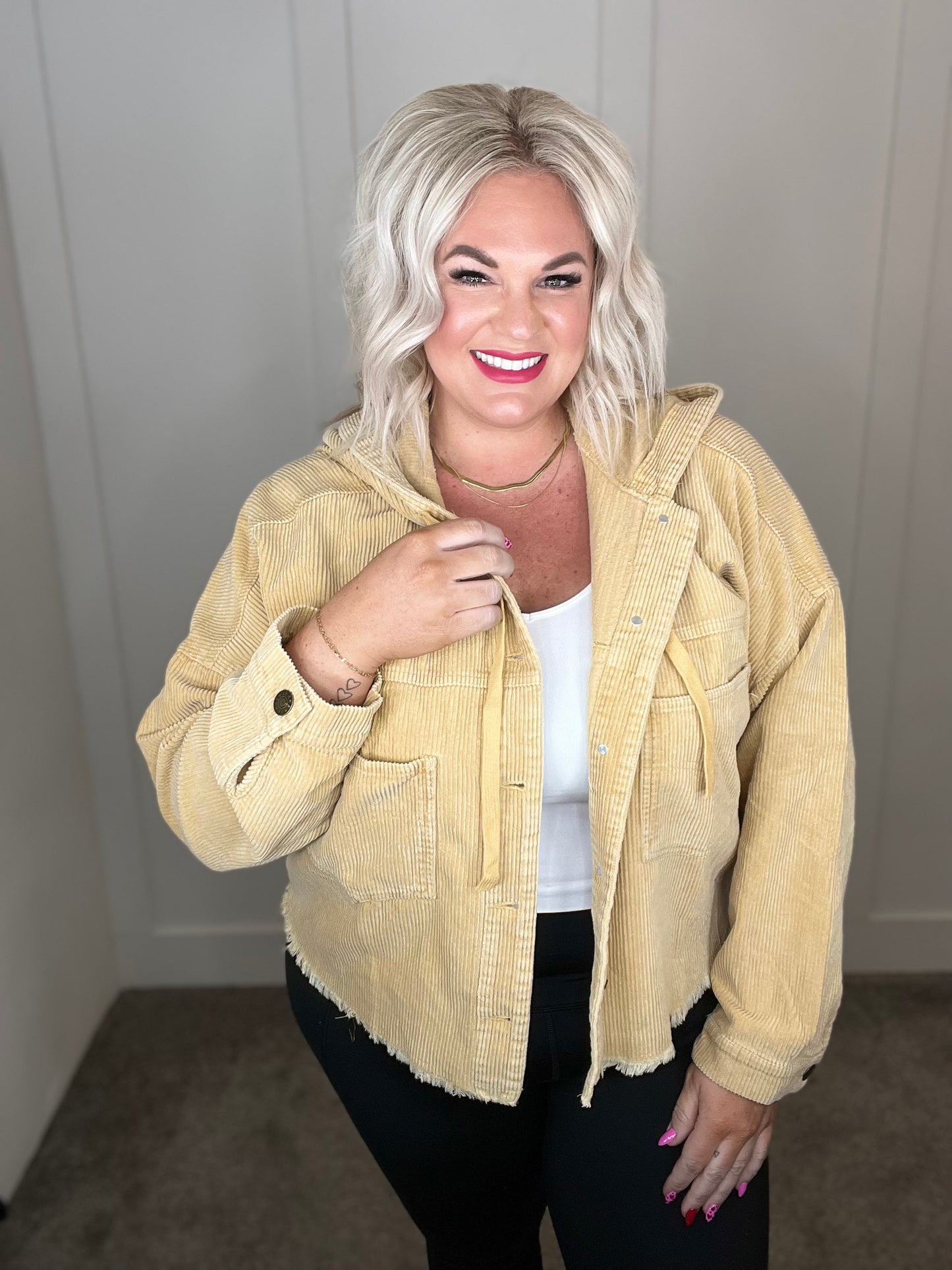 Give Me More Corduroy Jacket in Honey