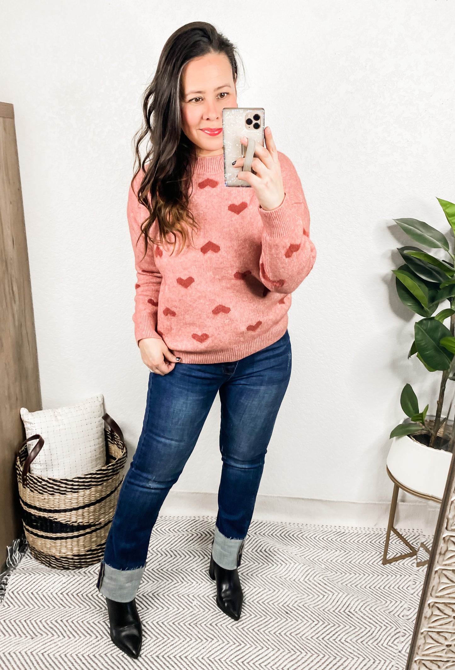 Cambridge Mid Rise Straight Leg Jeans