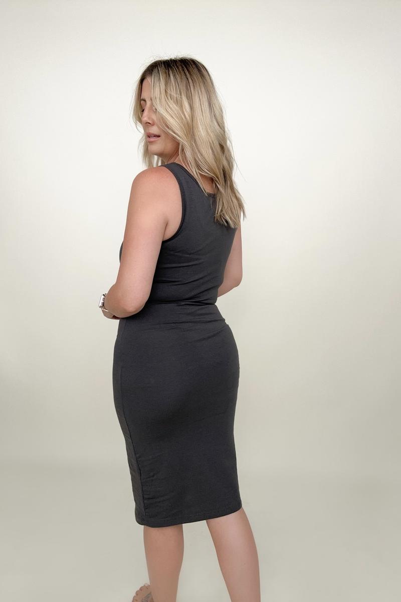 Zenana Cotton Midi Tank Dress - Multiple colors