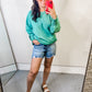Pigment Dyed French Terry Sweatshirt w/Pockets - Brown