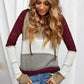 Color Block Knitted Hoodie - Multiple Colors Available