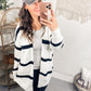 Brighter is Better Striped Cardigan in Ivory