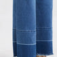 BAYEAS High Waist Release Hem Wide Leg Jeans
