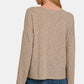 Dropped Shoulder Long Sleeve - Mocha