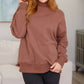 Leena Mock Neck Pullover in Cocoa