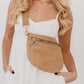 Rachel Raffia Bum Bag: Black