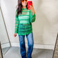 Long Sleeve Knit Cover Up -Green