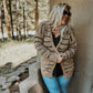 PREORDER: STRIPE MILEY DOT CARDIGAN (SHIPS EARLY OCTOBER)