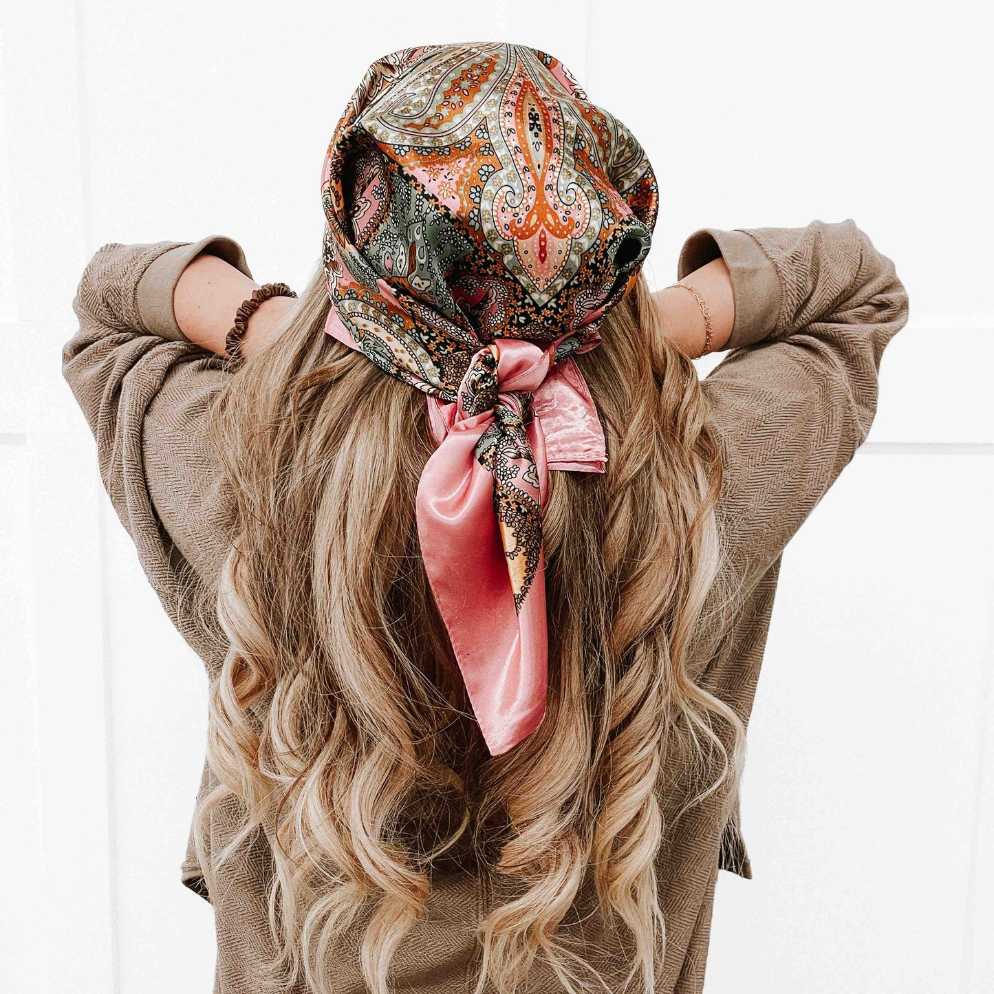 Milan Hair Scarf: Teal