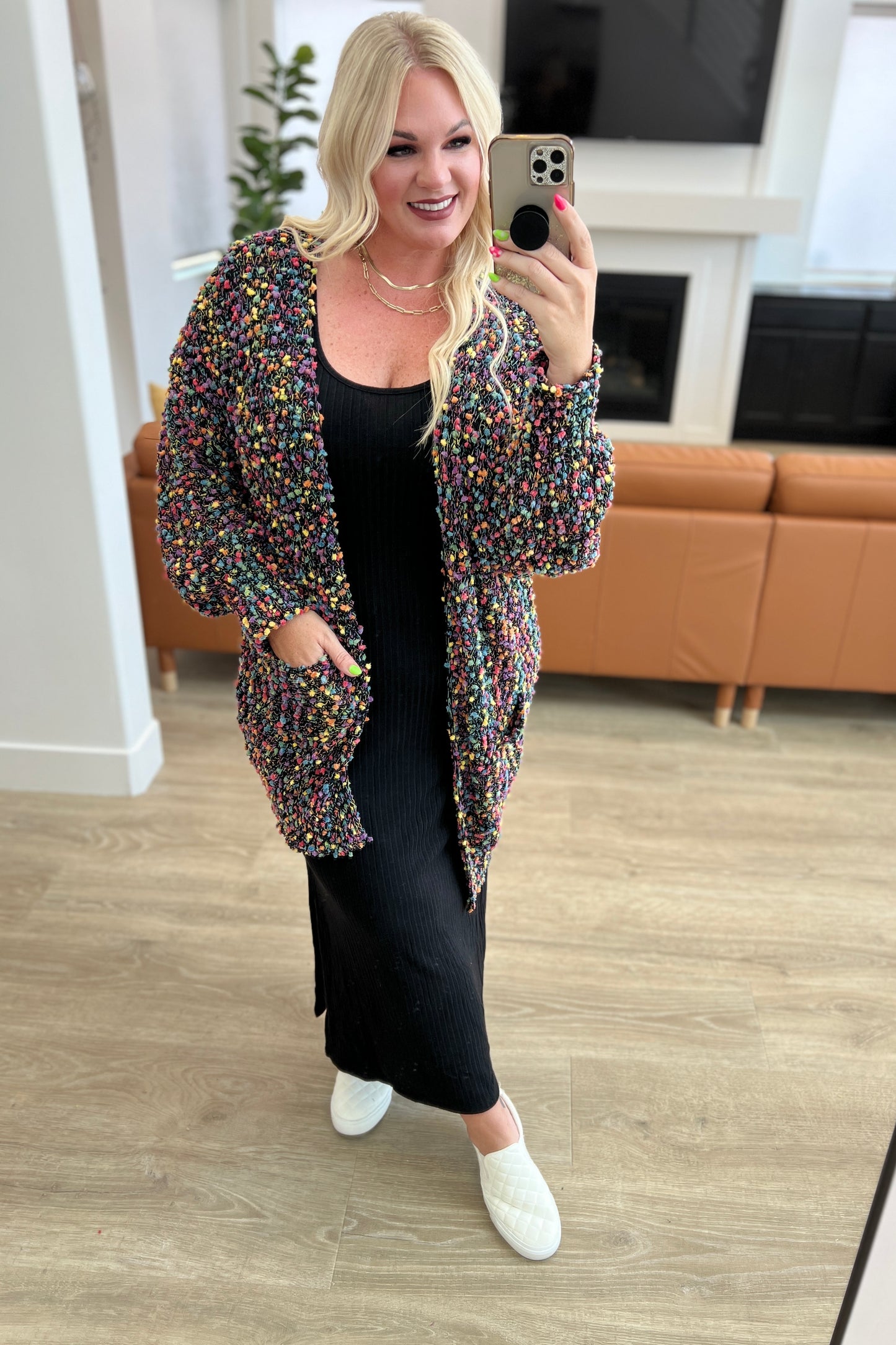 No Time Like The Present Confetti Cardigan