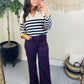 Mica High Rise Wide Leg Jeans in Plum