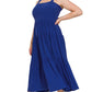 PLUS SMOCKED TIERED MIDI DRESS