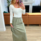 Explain It Away Cargo Skirt