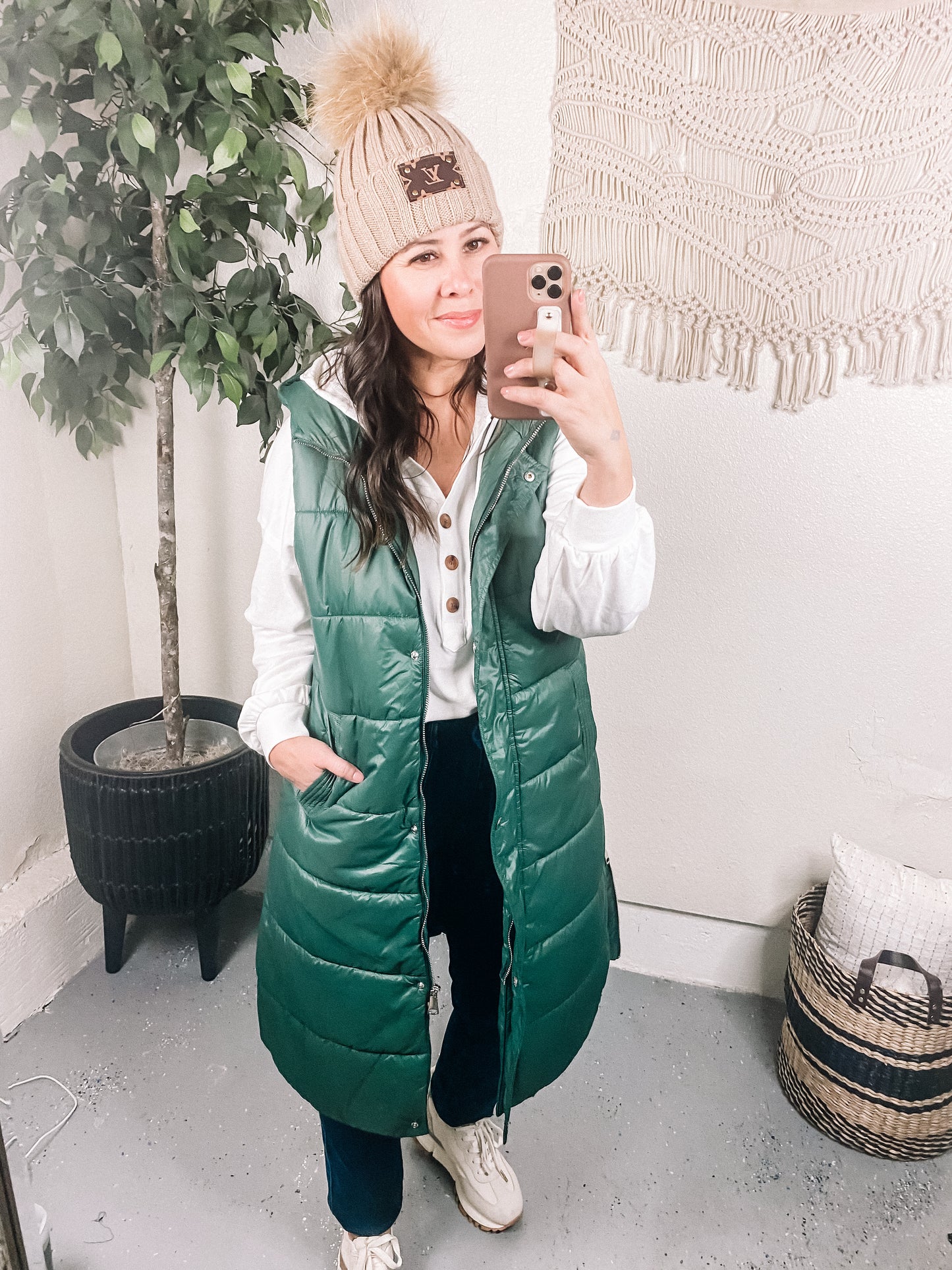 Women's Hooded Sleeveless Puffer Vest