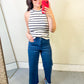RFM Tummy Control Wide Leg Cropped Jeans - Pink Rogue