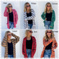PREORDER: STRIPE MILEY DOT CARDIGAN (SHIPS EARLY OCTOBER)