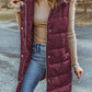 Women's Hooded Sleeveless Puffer Vest
