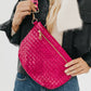 Westlyn Woven Bum Bag *NEW COLORS ADDED*: Checkered Emerald