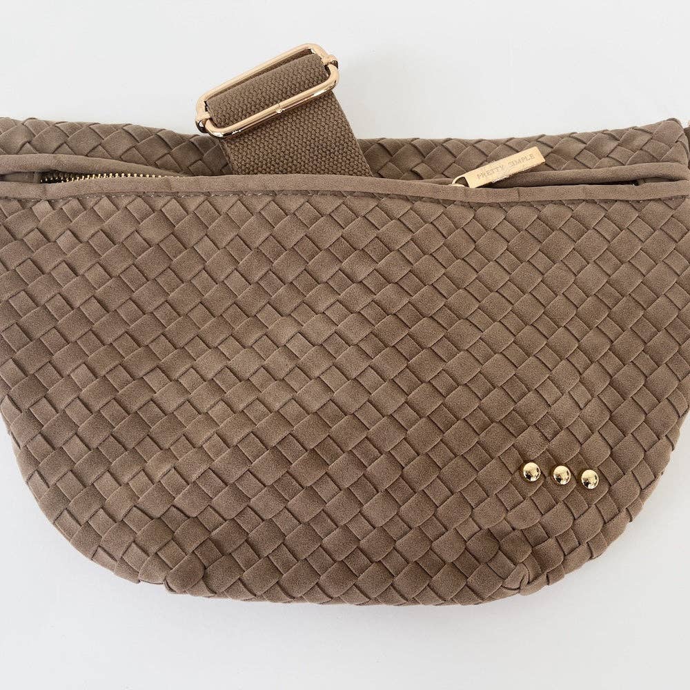Suede Westlyn Woven Bum Bag - NEW COLORS!: Suede Olive