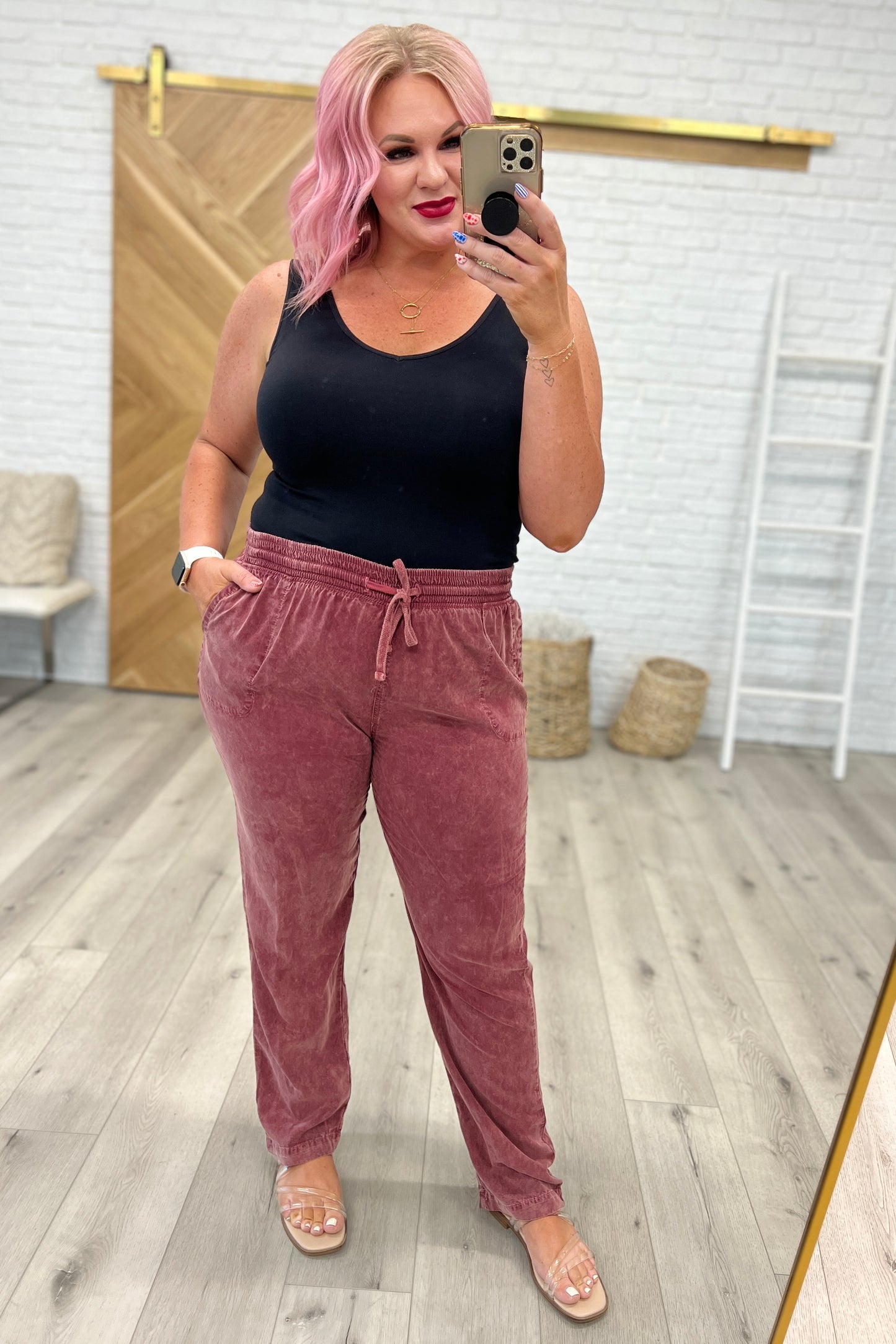Listen to Me High Rise Mineral Wash Pants