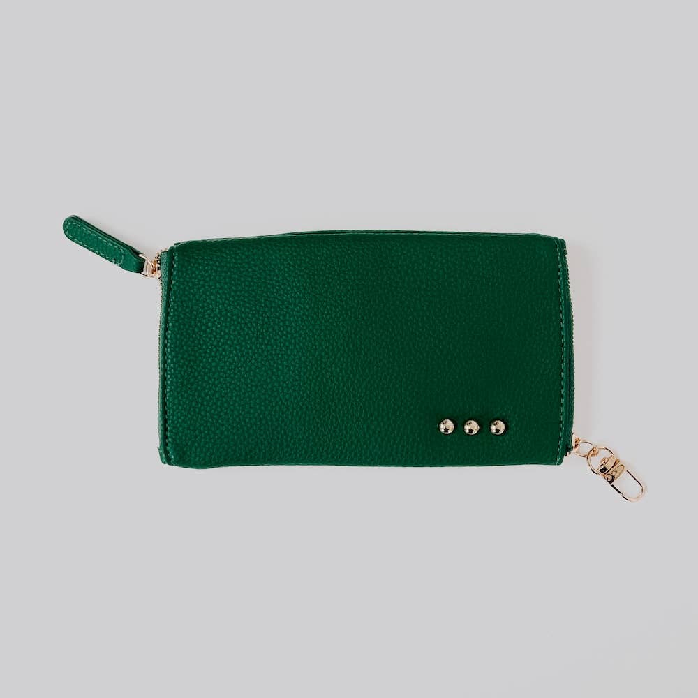 Skyla 2-in-1 Glasses Case Holder: Brown