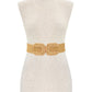 U Shape Buckle Elastic Straw Belt