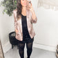 Champagne and Roses Satin Blazer