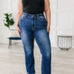 Judy Blue Charity Mid Rise Distressed Hem Bootcut Jeans