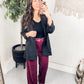 High Society Velvet Wide Leg Trousers