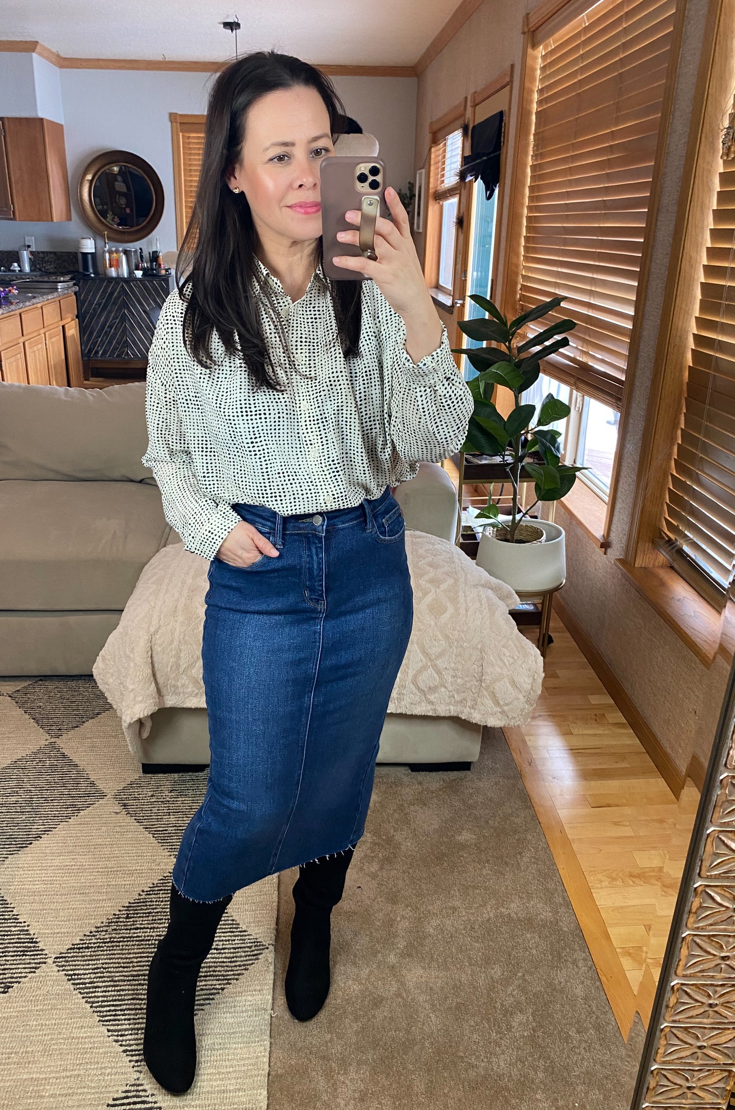 Terms of Endearment Dolman Sleeve Button Up
