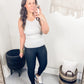 Total Brami Slim Fit High Neck Ribbed Tank Top - Multiple Colors